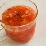 トマトの冷製だしスープ